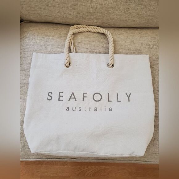 Seafolly Large Canvas Tote Bag - Picture 1 of 9